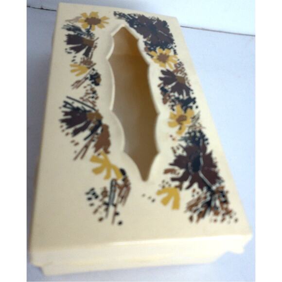 Vintage Wolff Products Floral Tissue Box Holder - Picture 6 of 6